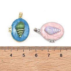 Medaillon-Anhänger aus emailliertem Edelstahl 304&nbsp;STAS-Z191-01