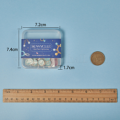 金メッキ合金エナメルチャーム  エポチャーム  アルファベット付きのフラットラウンド  a～zの文字  ターコイズ&フラミンゴ  ゴールドカラー  14x12x2mm  穴：1.5mm  26個/セット  2色  1セット/カラー  2セット /箱  52個/箱&nbsp;PALLOY-SC0002-27B
