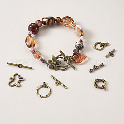 Застежки тоггл в тибетском стиле  TIBE-TA0001-21AB