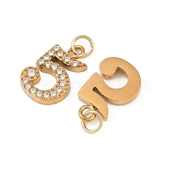 Pendentifs en strass en acier inoxydable 304&nbsp;STAS-N133-03F-G