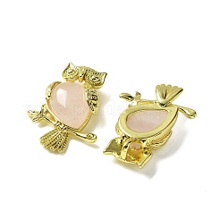 Природного розового кварца подвески KK-F888-02G-22