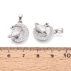 Латунные микро проложить кубического циркония подвески&nbsp;KK-D357-16C-P