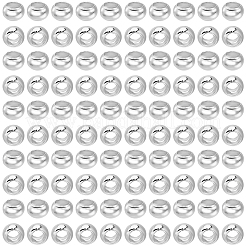 2000шт латунные обжимные бусины&nbsp;KK-BBC0022-06A-S