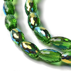 Прозрачные гальванические бусины с цветным покрытием ab&nbsp;EGLA-H104-05E