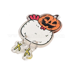 Непрозрачные акриловые подвески с принтом на тему хэллоуина SACR-S034-12A