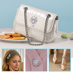 5 шт. 5 стиля фетровых аппликаций со стеклом и тканевыми нашивками&nbsp;PATC-PH0001-50