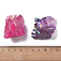 Гальванизированные украшения из натурального кварцевого кристалла DJEW-B012-02