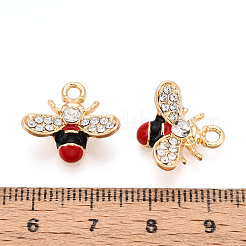 Rhinestone сплава и эмали подвески PALLOY-T092-41G-03