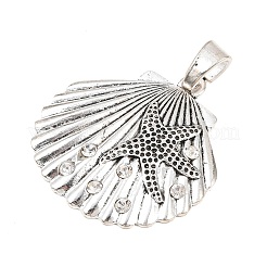 Тибетский стиль сплав горный хрусталь большие кулоны&nbsp;LS-FIND-H064-04AS
