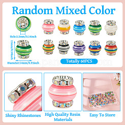 60 шт. латунные бусины из смолы&nbsp;KK-TA0002-96