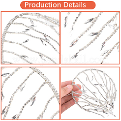Резинки для волос со стразами для женщин и девочек&nbsp;AJEW-WH20033-105