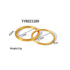 Простой набор из двух колец из нержавеющей стали 304 для женщин&nbsp;RM8151