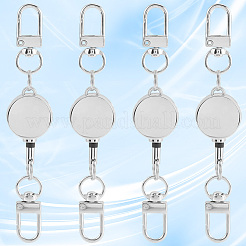 4 шт. прочные выдвижные застежки для брелка из сплава&nbsp;FIND-SC0016-49P