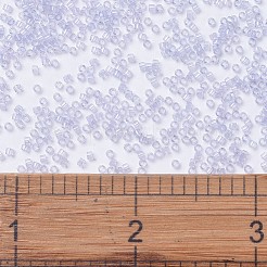 MIYUKIデリカビーズ  シリンダー  日本製シードビーズ  11/0  （db1407)透明な淡いアメジスト  1.3x1.6mm  穴：0.8mm  約10000個/袋  50 G /袋&nbsp;SEED-X0054-DB1407
