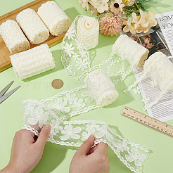 24 ярд 8 стилей полиэстеровая вышитая сетка цветочное кружево лента OCOR-PH0004-73