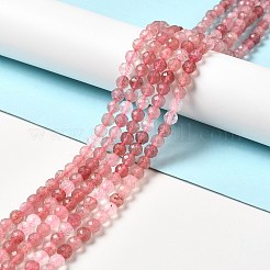 Природного кварца клубники нитей бисера G-I341-15