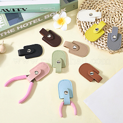 10 шт. 10-цветный чехол для кусачек из искусственной кожи в форме арки&nbsp;DIY-CL0002-28B