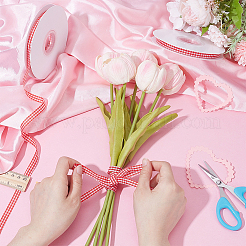 Полиэстеровая лента с узором «тартан» OCOR-WH0101-157B