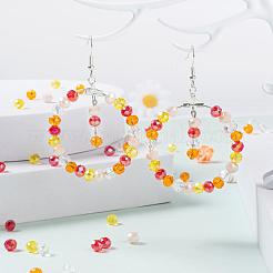 500шт 5цветные гальванические стеклянные бусины&nbsp;EGLA-LS0001-01C