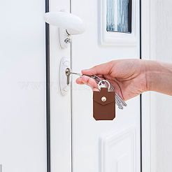 3шт 3 цвета держатель карты доступа кожаный брелок KEYC-CA0001-53