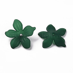 Матовые акриловые колпачки из бисера MACR-S371-05A-735