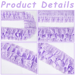 2 ярд двухслойной кружевной отделки из полиэстера OCOR-GF0003-31B