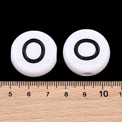 Perles européennes en acrylique opaque&nbsp;AC-CBA3BDD-01O