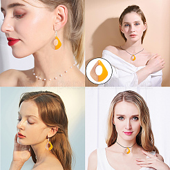 Подвески из смолы и дерева RESI-SC0001-17H