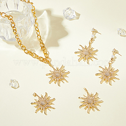 5 шт. Латунные подвески с микропаве&nbsp;FIND-DC0006-36