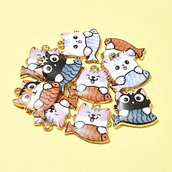 Подвески из эмали из сплава с покрытием 10 шт.&nbsp;FIND-FS0002-53B