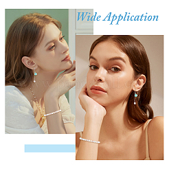 1 нить стеклянных жемчужных бусин HY-HS0001-01C