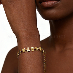 Armbänder aus Edelstahl 304 mit Schmetterlingsgliedern für Damen&nbsp;WG8B455-02
