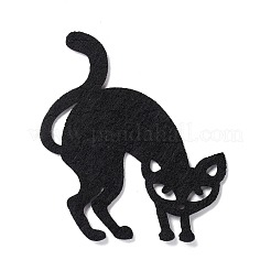 Шерстяной фетр украшения для вечеринки с кошкой AJEW-P101-05B