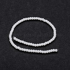 Imitación de cristal de jade redondas hebras de cuentas&nbsp;GLAA-I027-8mm-06