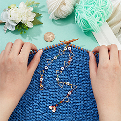 Треугольное кольцо вязание ряда встречных цепочек HJEW-PH01722