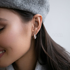 Маленькие серебряные серьги-подвески s925 UO7497