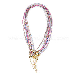 7 pieza de cordón de algodón de nailon redondo de 2.5 mm de 7 colores para hacer collares&nbsp;NJEW-TA0001-25G