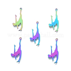 Pendentifs en acier inoxydable avec placage ionique (IP) 201&nbsp;STAS-B027-29MC