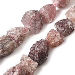 Природного кварца клубники нитей бисера G-S386-C13