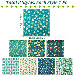 Хлопчатобумажная ткань с принтом ко дню святого патрика SENE-WH0003-19B