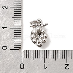 Латунные микро проложить кубического циркония подвески&nbsp;KK-C139-24A-P