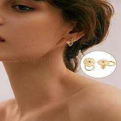 6 шт. Латунные гайки для ушей&nbsp;KK-LP0004-01G