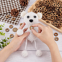 Подвески из неокрашенного дерева&nbsp;WOOD-BC0001-06