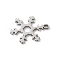 Pendentifs de Noël en acier inoxydable 201&nbsp;STAS-S157-02A-P