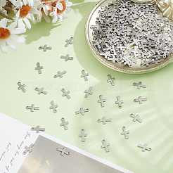 200 шт. подвески-крестики из нержавеющей стали 304 STAS-ME0001-72