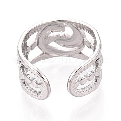 Кольца-манжеты из нержавеющей стали 304 для женщин&nbsp;RJEW-N052-08P