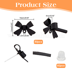 50 шт. Сплав серьги-гвоздики&nbsp;EJEW-AR0001-11