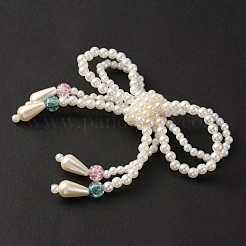 Handgefertigte Nachahmung Perlen Bowknot Ornament Zubehör&nbsp;DIY-WH0304-369