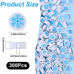 300 Stück handgefertigte Fimo-Perlen&nbsp;CLAY-SC0002-68
