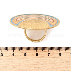 Кольца из нержавеющей стали 304 с эмалью для женщин RJEW-M102-02G